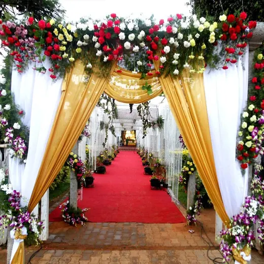 Madurai Audio wedding stage entrance decoration